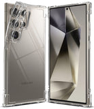 Galaxy S24 Ultra Case | Air Bumper - Clear protective case shown from front and back angles on a Galaxy S24 Ultra.