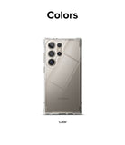 Galaxy S24 Ultra Case | Air Bumper - Clear protective phone case on a Galaxy S24 Ultra with reinforced corner bumpers.