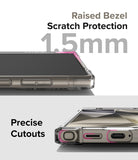 Galaxy S24 Ultra Case | Air Bumper - Close-up of phone case showing 1.5mm raised bezel and precise port cutouts.