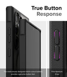 Galaxy S24 Ultra Case | Fusion Bold Magnetic Matte - Close-up of phone case buttons with notch-cutout design.