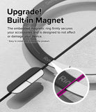 Galaxy S24 Ultra Case | Fusion Bold Magnetic Matte - Close-up of a magnetic ring on a phone case with text overlay.