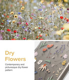 Galaxy S24 Ultra Case | Fusion Design - A clear phone case featuring a delicate, artistic dry flower pattern.
