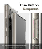 Galaxy S24 Ultra Case | Fusion Matte - Close-up of phone case buttons with notch-cutout design for tactile response.