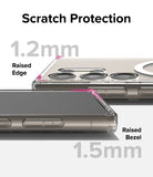 Galaxy S24 Ultra Case | Fusion Magnetic - Clear phone case highlighting 1.2mm raised edge and 1.5mm raised screen bezel.