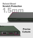 Galaxy S24 Ultra Case | Onyx - Close-up of phone case showing 1.5mm raised bezel protection and precise port cutouts.