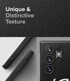 Galaxy S24 Ultra Case | Onyx Design - Textured black phone case with camera cutouts and side frame details.