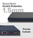 Galaxy S24 Ultra Case | Onyx - Close-up of phone case showing 1.5mm raised bezel protection and precise port cutouts.