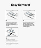 Galaxy S24 Lens Protector | Camera Lens Frame Glass - Galaxy S24 Lens Protector - Three-step diagram showing how to use a tool to remove camera lens covers from a phone.