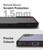 Galaxy S24 Case | Fusion Bold - Close-up of phone case showing 1.5mm raised bezel for screen protection and precise port cutouts.