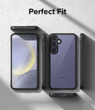 Galaxy S24 Case | Fusion Bold - Multiple angles of a black Galaxy S24 phone case showing front, back, and side profiles.