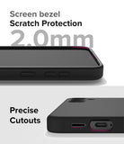 Galaxy S24 Case | Silicone Magnetic - Close-up of phone case showing 2.0mm screen bezel protection and precise port cutouts.