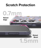 Galaxy S24 Plus Case | Fusion Design - Floral phone case showing 0.7mm raised camera edges and 1.5mm screen bezel.