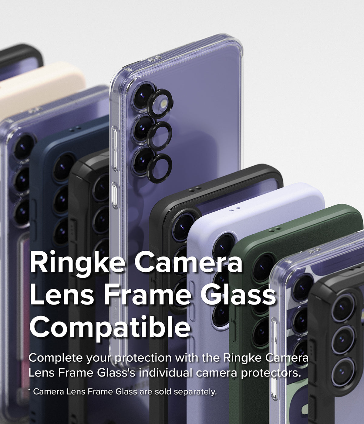 Galaxy S24 Plus Case | Fusion Magnetic - Multiple smartphone cases in various colors with individual camera lens protectors.
