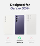 Galaxy S24 Plus Case | Fusion Magnetic - Comparison chart showing Galaxy S24+ is the correct fit among S24 models.
