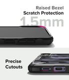 Galaxy S24 Plus Case | Fusion-X - Close-up of phone case showing 1.5mm raised bezel protection and precise port cutouts.