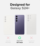 Galaxy S24 Plus Case | Onyx Design - Comparison chart showing Galaxy S24+ is the correct fit among S24, S24+, and S24 Ultra.