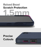 Galaxy S24 Plus Case | Onyx - Close-up of phone case showing 1.5mm raised bezel for screen protection and precise port cutouts.
