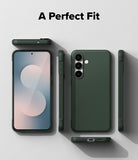 Galaxy S25 FE Case | Onyx - Dark green phone case shown from multiple angles including front, back, and sides.
