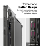 Galaxy S25 Ultra Case | Fusion Card - Close-up of phone case buttons with detailed, notched texture for tactile feel.