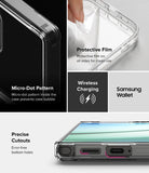 Galaxy S25 Ultra Case | Fusion Card - Features micro-dot pattern, protective film, wireless charging, and precise cutouts.