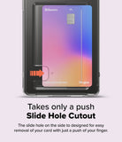 Galaxy S25 Ultra Case | Fusion Card - A phone case with a card slot featuring a slide hole cutout for easy card removal.