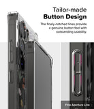 Galaxy S25 Ultra Case | Fusion Design [Dry Flowers] - Close-up of phone case buttons with notched, tactile design.