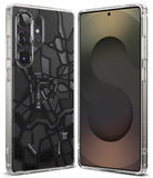 Galaxy S25 Ultra Case | Fusion Design [Seoul] - Clear phone case featuring a black Seoul city map print on the back.