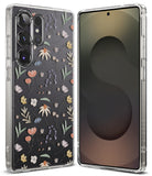 Galaxy S25 Ultra Case | Fusion Design [Dry Flowers] - Clear phone case with a delicate, colorful dried flower pattern.