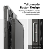 Galaxy S25 Ultra Case | Fusion Design [Seoul] - Close-up of a phone case showing textured, notched side buttons.