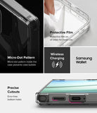 Galaxy S25 Ultra Case | Fusion Design [Seoul] - Features showing micro-dot pattern, protective film, and precise cutouts.