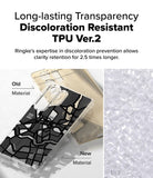 Galaxy S25 Ultra Case | Fusion Design [Seoul] - Comparison of yellowed old TPU versus clear new TPU material.