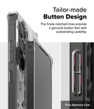 Galaxy S25 Ultra Case | Fusion Design [Seoul] - Close-up of phone case buttons with notched, tactile design details.