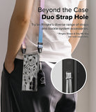 Galaxy S25 Ultra Case | Fusion Design [Seoul] - Phone with map design case and colorful strap worn over the shoulder.