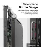 Galaxy S25 Ultra Case | Fusion Design [Seoul] - Close-up of phone case buttons with notched, tactile design details.