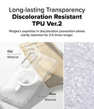 Galaxy S25 Ultra Case | Fusion Magnetic Matte - Comparison of yellowed old TPU versus clear new TPU material.