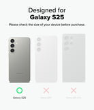 [Bundle] Galaxy S25 | Onyx Magnetic - Comparison showing Galaxy S25 is compatible, while S25+ and S25 Ultra are not.