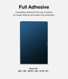 Galaxy Tab S10 Plus / Tab S9 Plus / Tab S8 Plus / Tab S7 Plus / Tab S7 FE | Invisible Defender Glass - Tablet screen protector with full adhesive backing and diagonal line pattern.