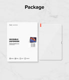 Galaxy Tab S10 Plus / Tab S9 Plus / Tab S8 Plus / Tab S7 Plus / Tab S7 FE | Invisible Defender Glass - Product packaging and tempered glass screen protector for Samsung Galaxy tablets on a white marble background.