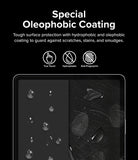 Galaxy Tab S10 Plus / Tab S9 Plus / Tab S8 Plus / Tab S7 Plus / Tab S7 FE | Invisible Defender Glass - Galaxy Tab S10 Plus Invisible Defender Glass - Tablet screen showing water beads on one side and smudges on the other.