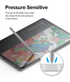 Galaxy Tab S10 Plus / Tab S9 Plus / Tab S8 Plus / Tab S7 Plus / Tab S7 FE | Invisible Defender Glass - Stylus on tablet.