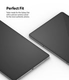 Galaxy Tab S9 / Tab S9 FE / Tab S8 / Tab S7 | Invisible Defender Glass - Two tablets showing precise camera cutouts.