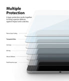 Galaxy Tab S9 / Tab S9 FE / Tab S8 / Tab S7 | Invisible Defender Glass - Exploded view of 6 screen protector layers.