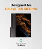 Galaxy Tab S8 Ultra Case | Fusion - A Galaxy Tab S8 Ultra with a stylus, displayed against a light background with text.