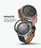 Galaxy Watch 3 41mm | Air Sports + Bezel Styling 10 - Two Galaxy Watches with protective cases and tachymeter bezels.