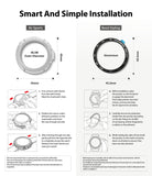Galaxy Watch 3 45mm | Air Sports Black + Bezel Styling 10 - Installation guide for watch case and bezel ring.