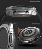 Galaxy Watch 3 45mm Case | Air Sports - Close-up views of a clear watch case showing button access and sensor cutouts.