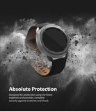 Galaxy Watch 3 45mm Case | Air Sports - Clear protective case on a Galaxy Watch 3 amidst a dramatic black dust explosion.