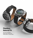 Galaxy Watch 3 (45mm) | Bezel Styling - Three silver Galaxy Watch 3 units with black leather straps shown from different angles.