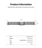 Watch Lug 20mm | Metal One Band - Silver stainless steel watch band with 17.9cm length and 2cm width dimensions.
