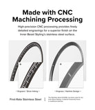 Galaxy Watch 4 Classic 42mm | Inner Bezel Styling - Comparison of CNC-machined stainless steel bezels with silver inking and hairline engraving designs.